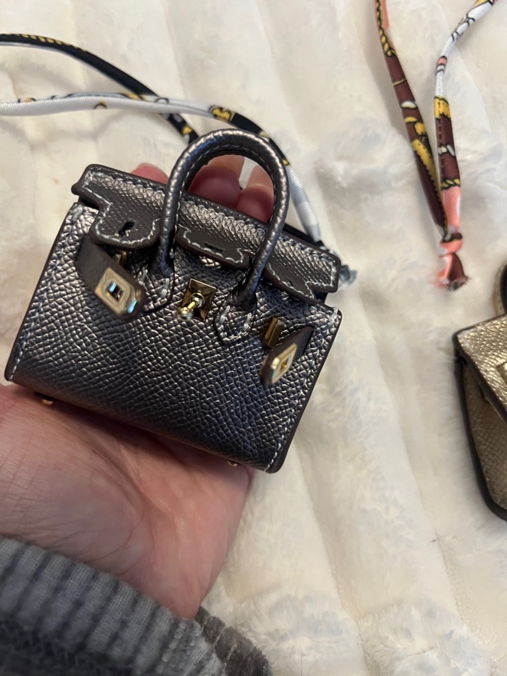 Mini Metallic Top-Handle Women's Bag